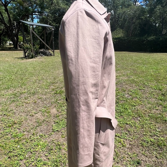 Authentic Lacoste Small 34 Rose Blush Pink Fashion Show Collection Trench Coat S - Picture 7 of 16